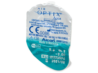 Air Optix Aqua (3 φακοί) - Προεπισκόπηση πακέτου φυσαλίδας