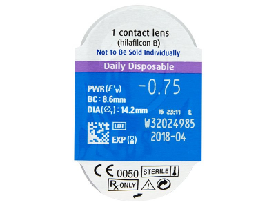 SofLens Daily Disposable (90 φακοί) - Προεπισκόπηση πακέτου φυσαλίδας