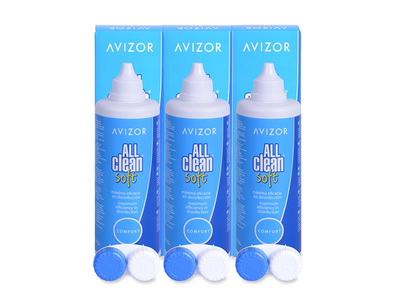 Υγρό Avizor All Clean Soft 3 x 350 ml  - Oικονομικό διάλυμα τριών πακέτων