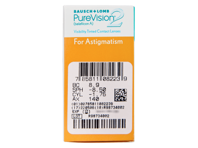 PureVision 2 for Astigmatism (6 φακοί) - Προεπισκόπηση Χαρακτηριστικών