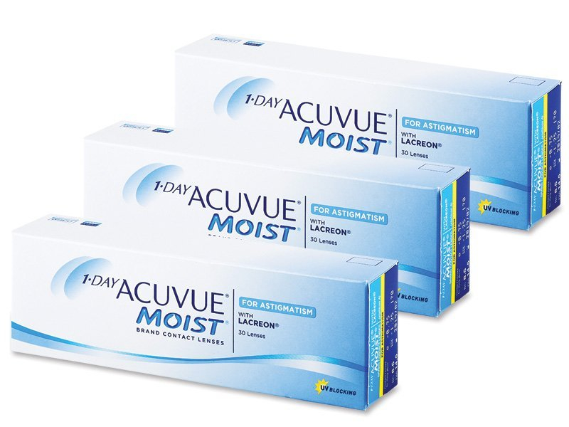 1 Day Acuvue Moist for Astigmatism (90 φακοί) - Αστιγματικός φακός επαφής