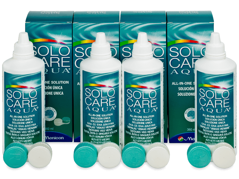 Υγρό SoloCare Aqua 4 x 360 ml  - Economy 4-pack - solution