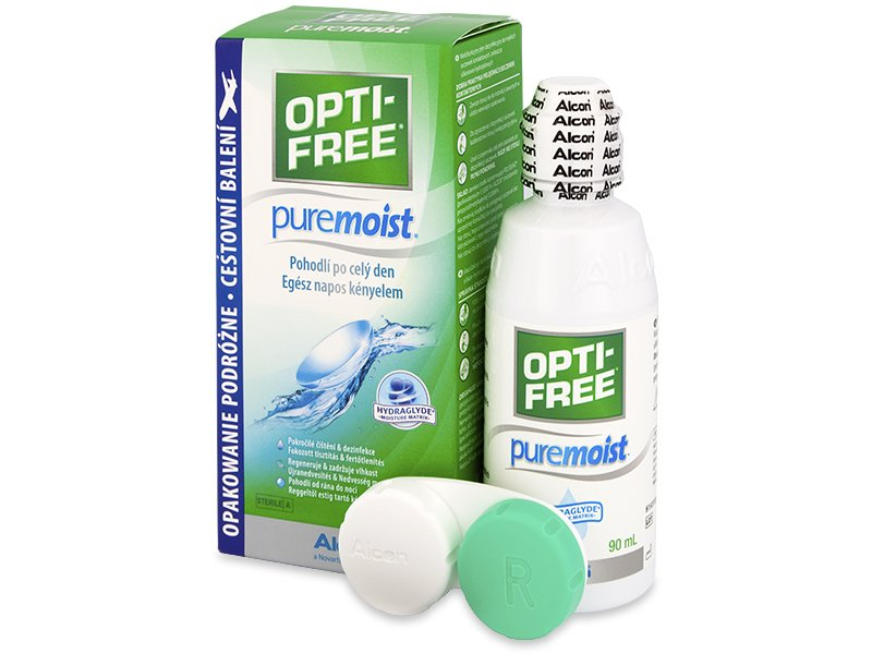 Υγρό OPTI-FREE PureMoist 90 ml  - Διάλυμα καθαρισμού