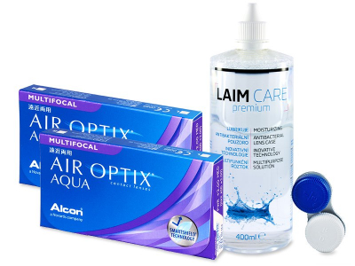 Air Optix Aqua Multifocal (2x3 φακοί) + Υγρό Laim-Care 400ml - Παλαιότερη σχεδίαση