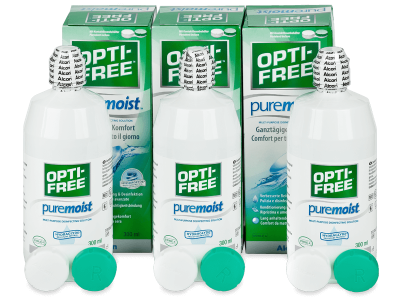 Υγρό OPTI-FREE PureMoist 3 x 300 ml - Oικονομικό διάλυμα τριών πακέτων