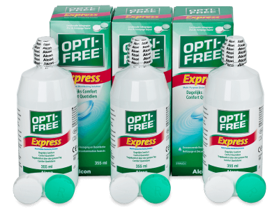Υγρό OPTI-FREE Express 3 x 355 ml - Oικονομικό διάλυμα τριών πακέτων