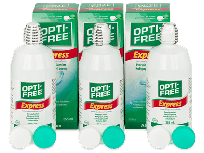 Υγρό OPTI-FREE Express 3 x 355 ml - Oικονομικό διάλυμα τριών πακέτων