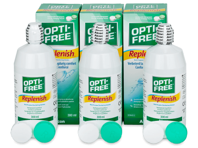 Υγρό OPTI-FREE RepleniSH 3 x 300 ml  - Oικονομικό διάλυμα τριών πακέτων