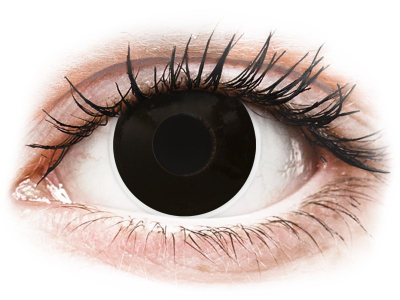 ColourVUE Crazy Lens - BlackOut - Μη διοπτρικοί (2 φακοί) - Έγχρωμοι φακοί επαφής