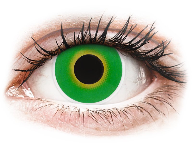 ColourVUE Crazy Lens - Hulk Green - Μη διοπτρικοί (2 φακοί) - Έγχρωμοι φακοί επαφής