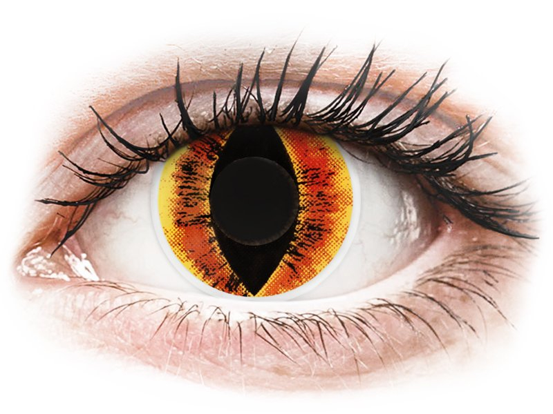 ColourVUE Crazy Lens - Saurons Eye - Μη διοπτρικοί (2 φακοί) - Έγχρωμοι φακοί επαφής