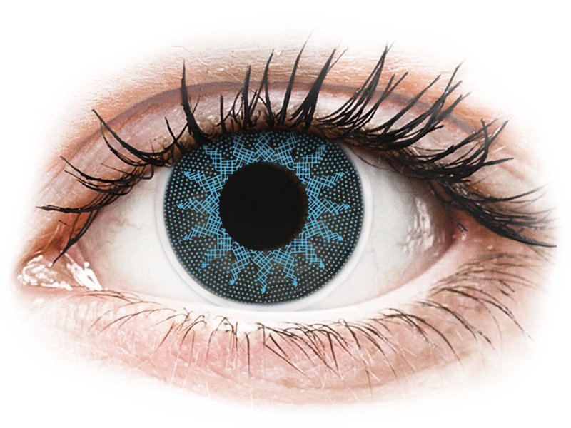 ColourVUE Crazy Lens - Solar Blue - Μη διοπτρικοί (2 φακοί) - Έγχρωμοι φακοί επαφής