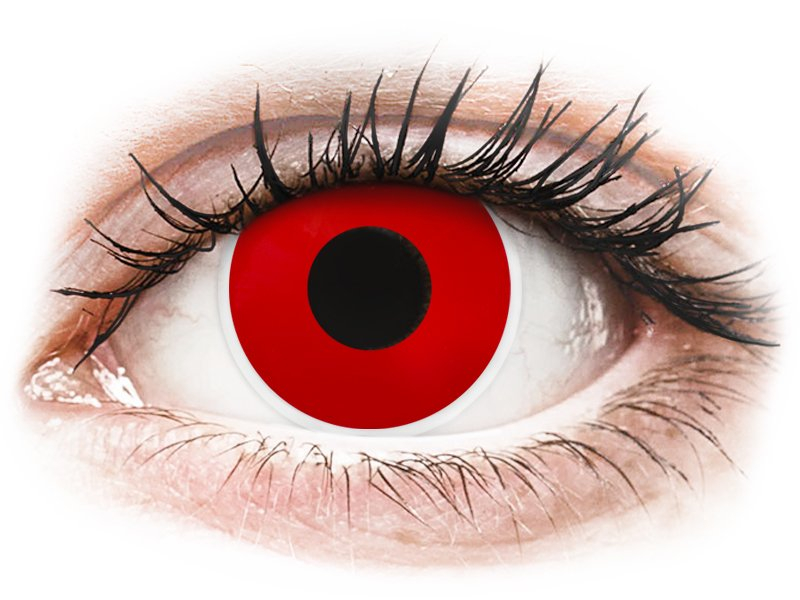 ColourVUE Crazy Lens - Red Devil - Διοπτρικοί (2 φακοί) - Έγχρωμοι φακοί επαφής