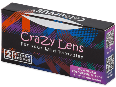 ColourVUE Crazy Lens - White Zombie - Διοπτρικοί (2 φακοί) - Έγχρωμοι φακοί επαφής