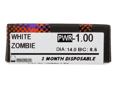 ColourVUE Crazy Lens - White Zombie - Διοπτρικοί (2 φακοί) - Προεπισκόπηση Χαρακτηριστικών