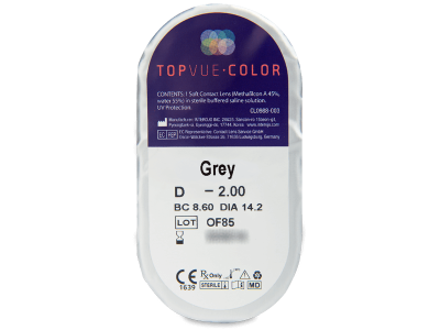 TopVue Color - Grey - Διοπτρικοί (2 φακοί) - Προεπισκόπηση πακέτου φυσαλίδας