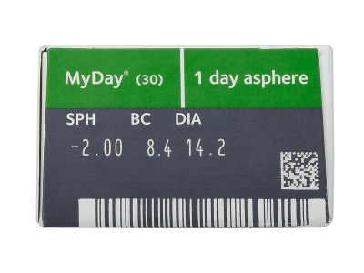 MyDay daily disposable (30 φακοί) - Προεπισκόπηση Χαρακτηριστικών