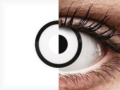 ColourVUE Crazy Lens - White Zombie - Ημερήσιοι φακοί Μη διοπτρικοί (2 φακοί)