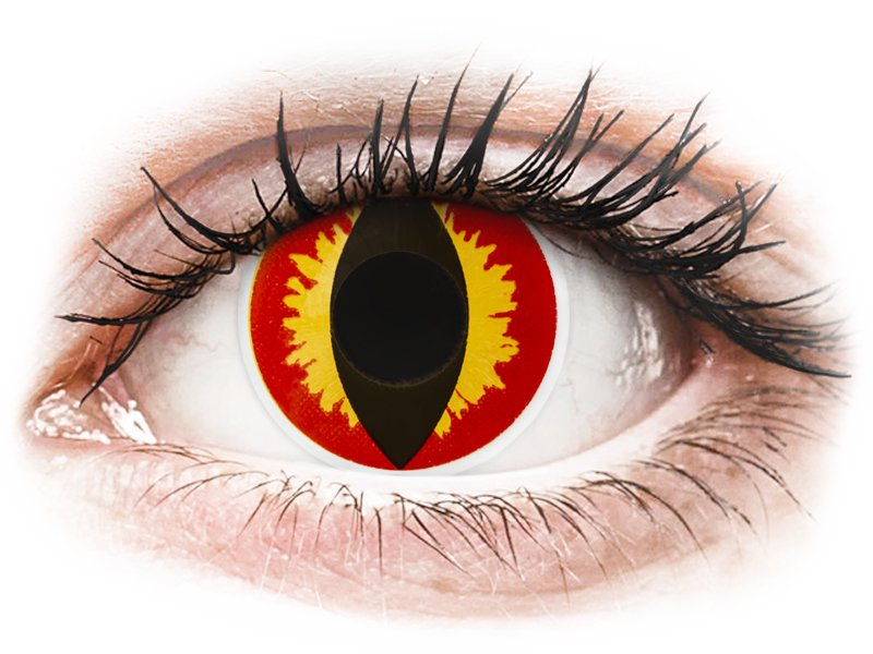 ColourVUE Crazy Lens - Dragon Eyes - Ημερήσιοι φακοί Μη διοπτρικοί (2 φακοί) - Έγχρωμοι φακοί επαφής