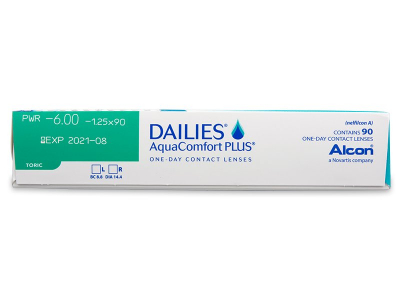 Dailies AquaComfort Plus Toric (90 φακοί) - Προεπισκόπηση Χαρακτηριστικών