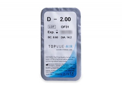 TopVue Air (6 φακοί) - Προεπισκόπηση πακέτου φυσαλίδας