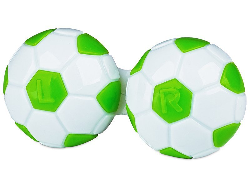 Θήκη φακών επαφής (Μπάλα ποδοσφαίρου πράσινη)