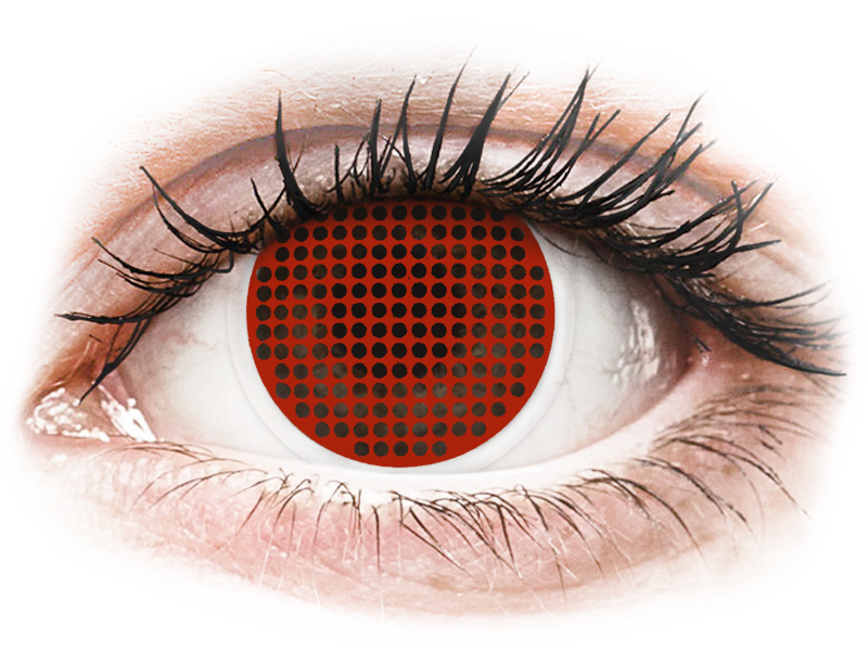 ColourVUE Crazy Lens - Red Screen - Μη διοπτρικοί (2 φακοί) - Έγχρωμοι φακοί επαφής
