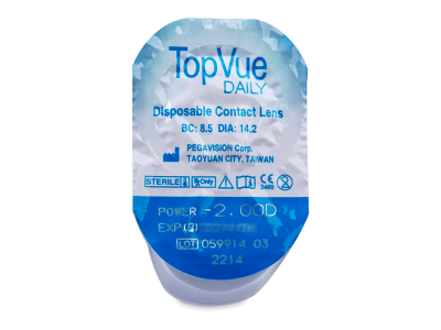 TopVue Daily (10 φακοί) - Προεπισκόπηση πακέτου φυσαλίδας