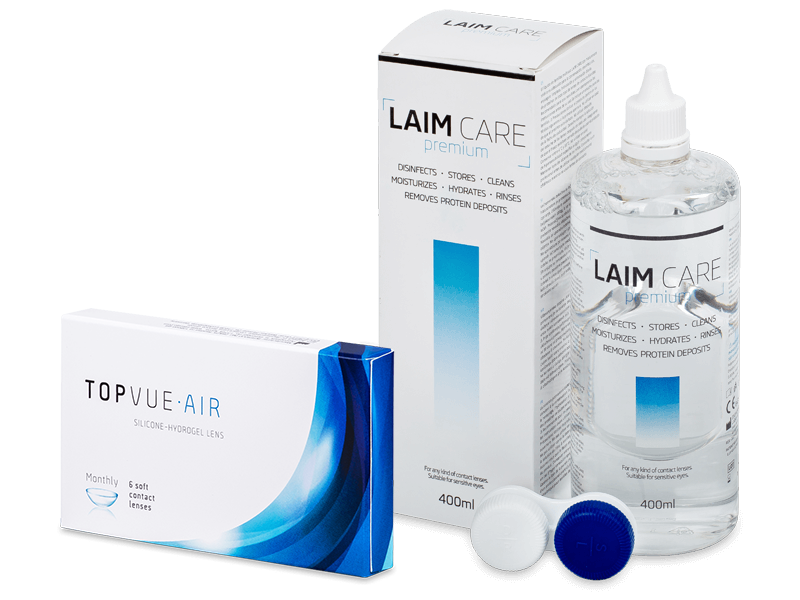 TopVue Air (6 φακοί) + Υγρό Laim-Care 400 ml - Πακέτο προσφοράς