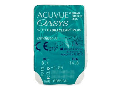 Acuvue Oasys (24 φακοί) - Προεπισκόπηση πακέτου φυσαλίδας
