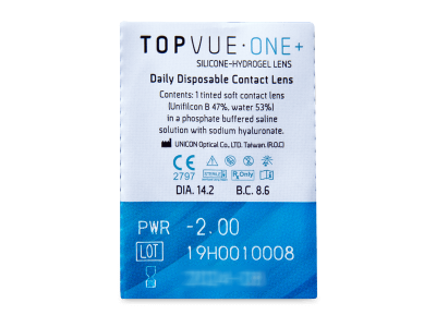TopVue One+ (5 ζευγάρια) - Προεπισκόπηση πακέτου φυσαλίδας