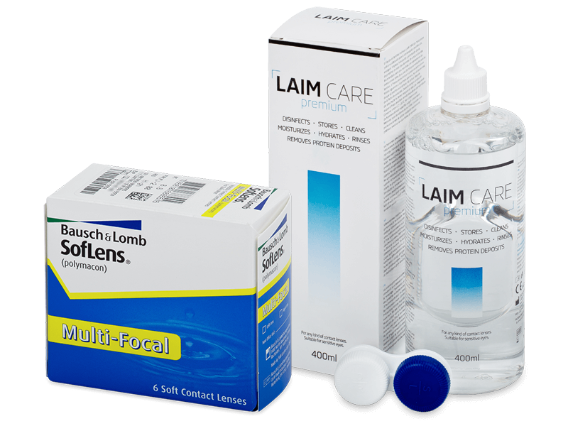 SofLens Multi-Focal (6 φακοί) + Υγρό Laim-Care 400 ml - Πακέτο προσφοράς