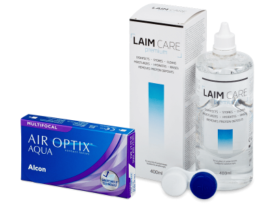 Air Optix Aqua Multifocal (6 φακοί) + Υγρό Laim-Care 400 ml