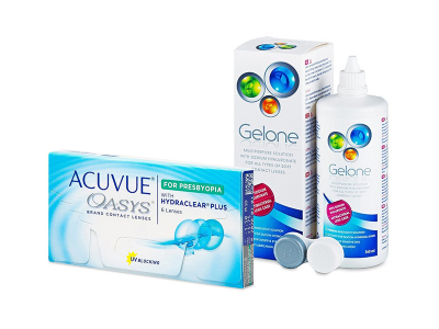 Acuvue Oasys for Presbyopia (6 φακοί) + Υγρό Gelone 360 ml
