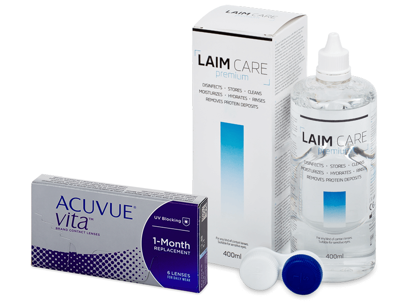 Acuvue Vita (6 φακοί) + Υγρό Laim-Care 400 ml - Πακέτο προσφοράς