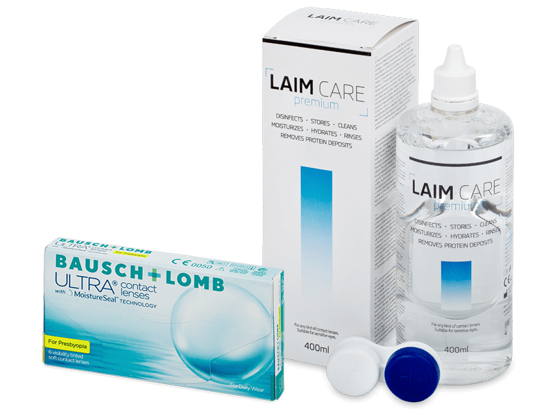 Bausch + Lomb ULTRA for Presbyopia (6 φακοί) + Υγρό Laim-Care 400 ml - Πακέτο προσφοράς