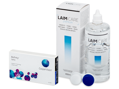 Biofinity Energys (6 φακοί) + Υγρό Laim-Care 400 ml