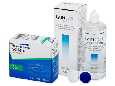 SofLens 38 (6 φακοί) + Υγρό Laim-Care 400 ml - Παλαιότερη σχεδίαση