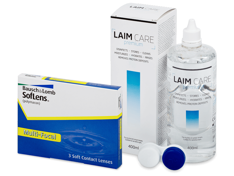 SofLens Multi-Focal (3 φακοί) + Υγρό Laim-Care 400 ml - Πακέτο προσφοράς