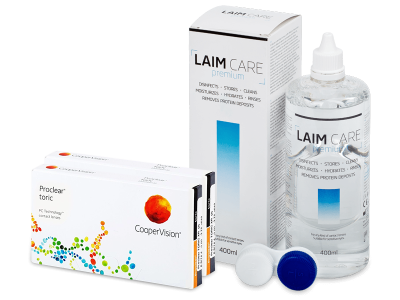 Proclear Toric XR (2x3 φακοί) + Υγρό Laim-Care 400 ml