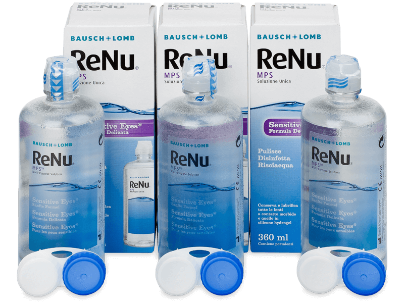 ReNu MPS Sensitive Eyes 3 x 360 ml  - Oικονομικό διάλυμα τριών πακέτων
