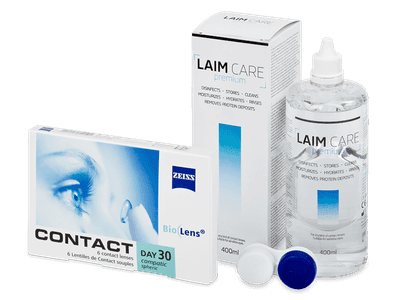 Carl Zeiss Contact Day 30 Compatic (6 φακοί) + Laim-Care Solution 400 ml - Πακέτο προσφοράς