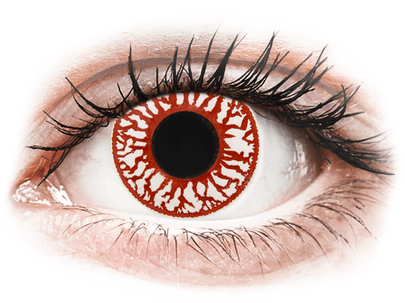 ColourVUE Crazy Lens - Blood Shot - Ημερήσιοι φακοί Μη διοπτρικοί (2 φακοί) - Έγχρωμοι φακοί επαφής