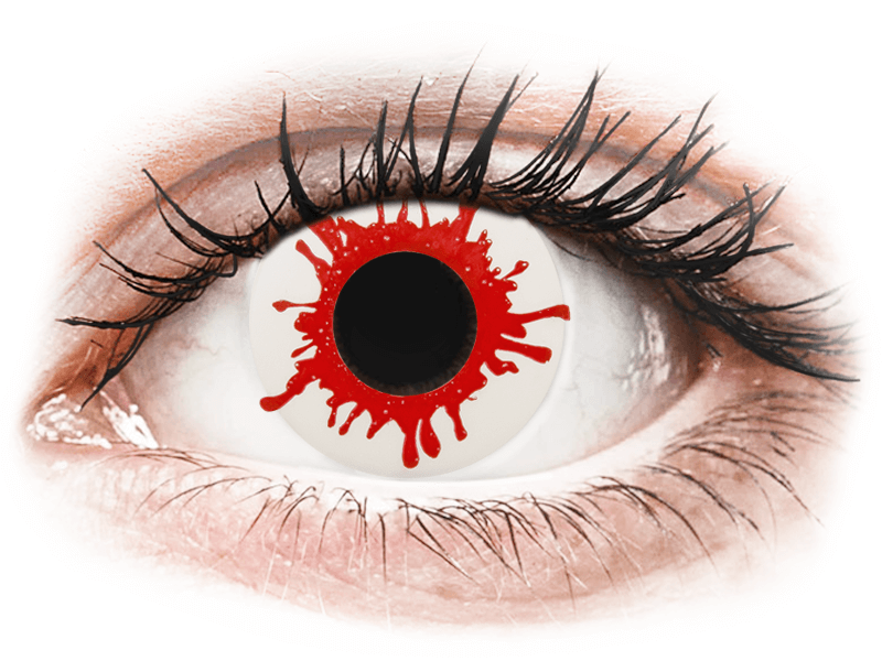 ColourVUE Crazy Lens - Wild Blood - Ημερήσιοι φακοί Μη διοπτρικοί (2 φακοί) - Έγχρωμοι φακοί επαφής