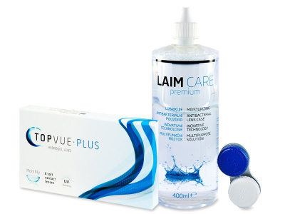 TopVue Monthly PLUS (6 φακοί) + Υγρό LAIM-CARE 400 ml - Παλαιότερη σχεδίαση