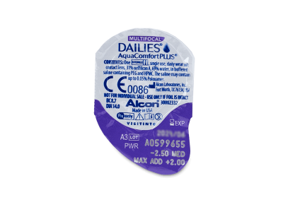 Dailies AquaComfort Plus Multifocal (90 φακοί) - Προεπισκόπηση πακέτου φυσαλίδας