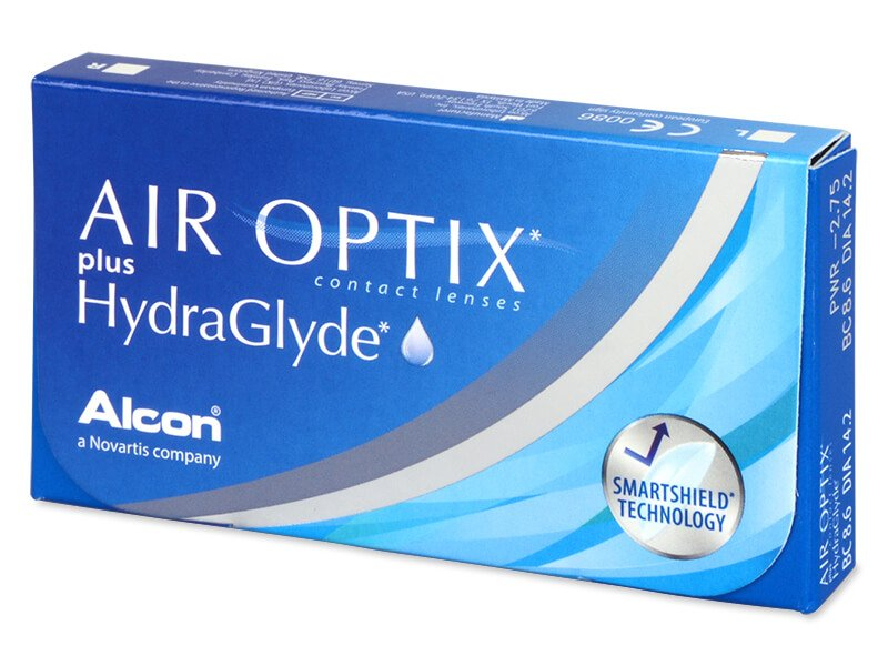 Air Optix plus HydraGlyde (3 φακοί) - Μηνιαίοι φακοί επαφής