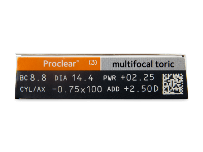 Proclear Multifocal Toric (3 φακοί) - Προεπισκόπηση Χαρακτηριστικών