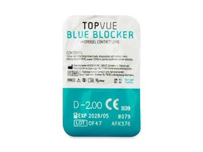 TopVue Blue Blocker (5 ζευγάρια) - Προεπισκόπηση πακέτου φυσαλίδας