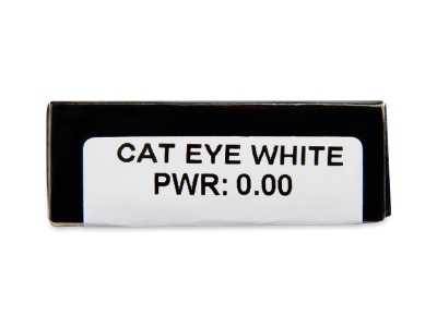 CRAZY LENS - Cat Eye White - Ημερήσιοι φακοί Μη διοπτρικοί (2 φακοί) - Προεπισκόπηση Χαρακτηριστικών